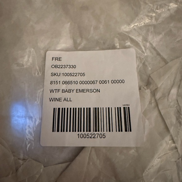 Free People Red Rock/Wine Color Baby Emerson Brand New Tags On!! - Picture 3 of 4